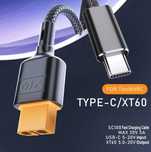 Швидкий зарядний кабель Type-C -XT60 50см від 5 шт 180 гривень