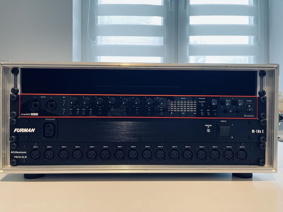 Focusrite Scarlett 18i20 3rd Gen + Furman + Millenium + Case