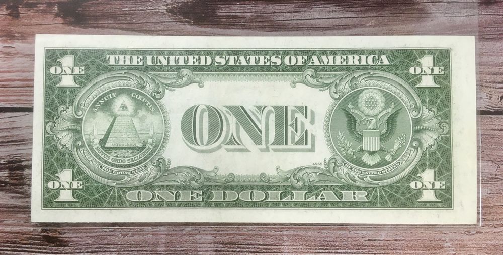 1 dolar 1935 rok (D) - SILVER CERTIFICATE - stan UNC - destrukt