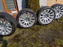 Oryginalne aluminiowe felgi BMW 18, opony, komplet