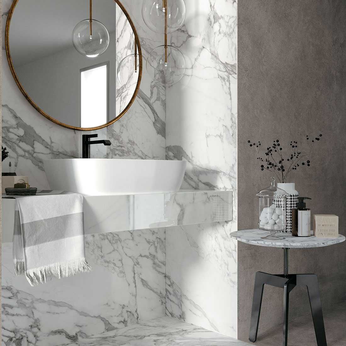 Płytki gres włoskie MIRAGE Jewels Statuario Lunesis 60x60 cm MAT