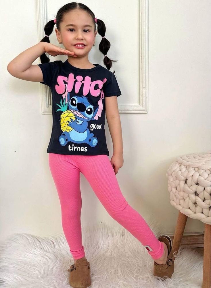 Komplet dla dziewczynki Stitch Koszulka + legginsy