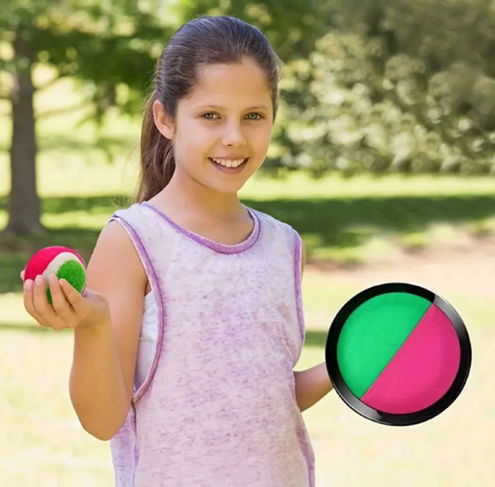 Gra Zręcznościowa na Rzepy CATCH BALL Rzucaj i Łap Piłka na Rzep