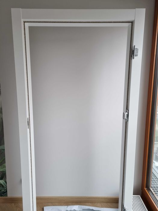 Drzwi + ościeżnica Porta Vector T WC + System Elegance 90 cm, białe UV