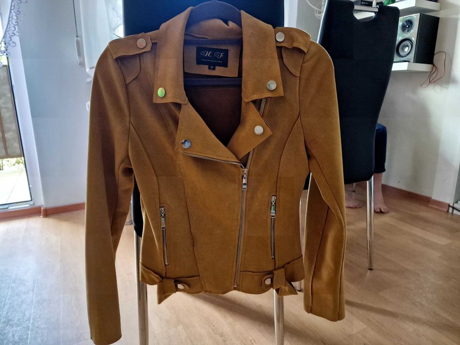 Ramoneska damska M musztardowa