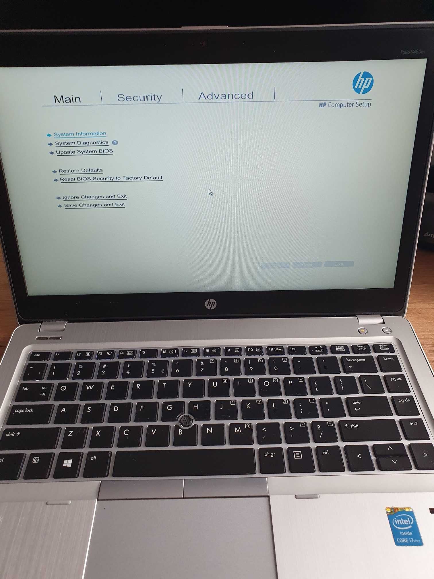 HP Elitebook Folio 9480m Intel Core i7 16GB RAM Windows 10