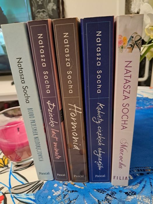 Natasza Socha ksiazki "Dziecko last minut" i inne