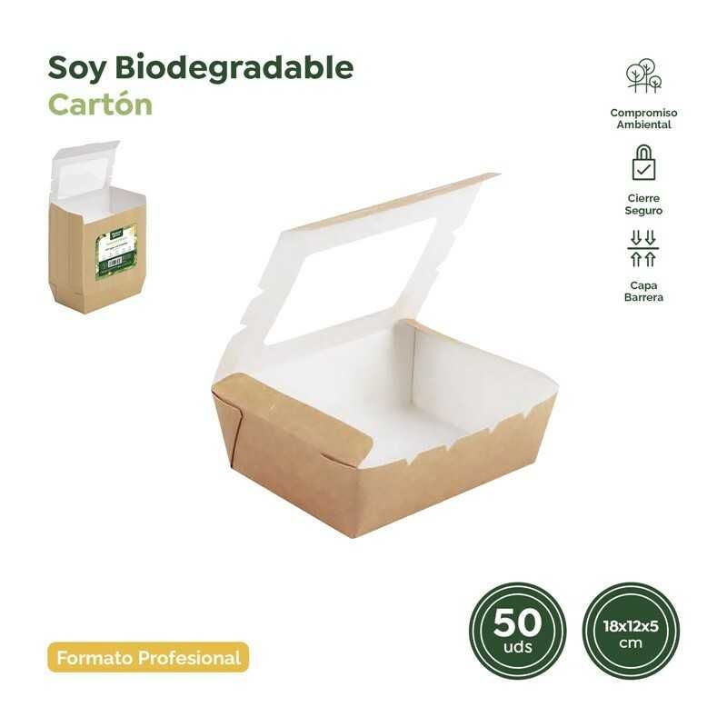 Caixa com janela kraft biodegradável (REF.11014)