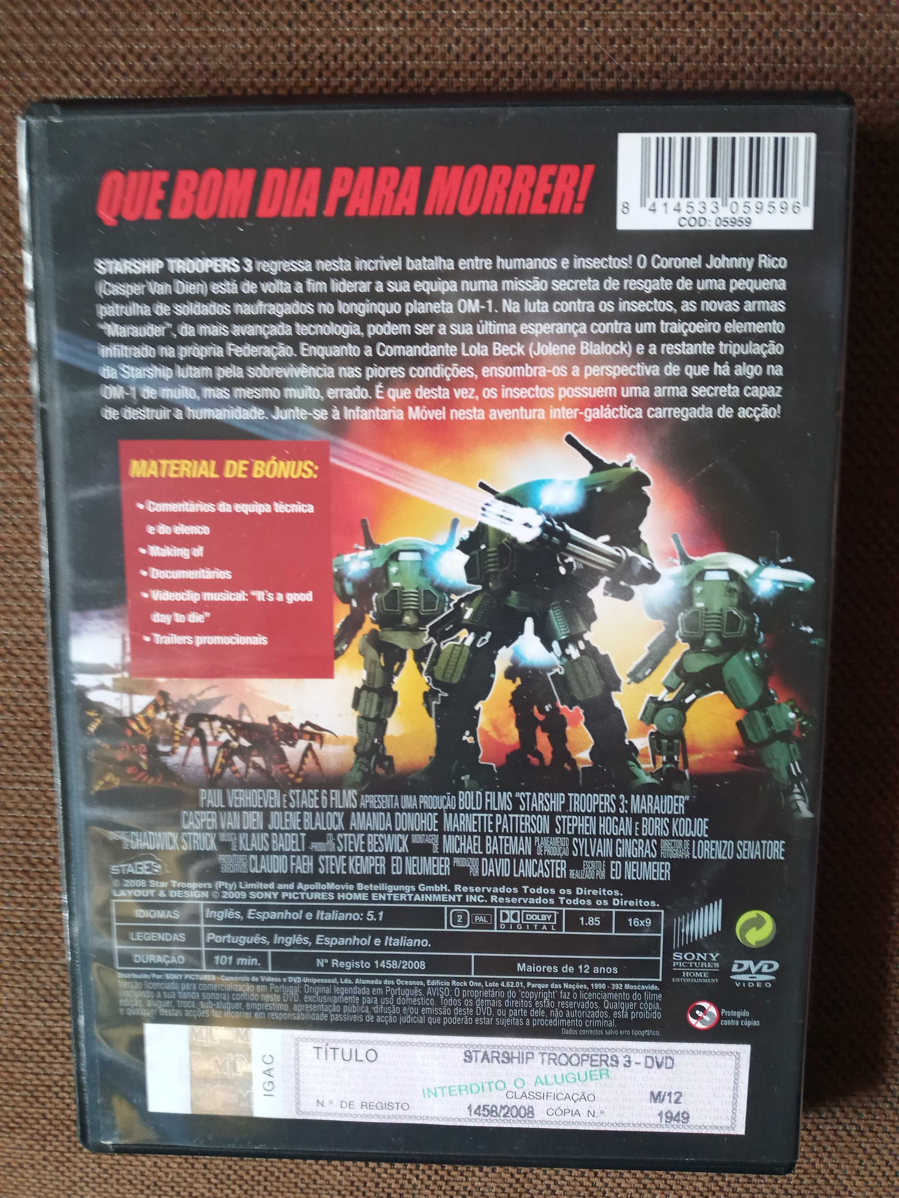 filme dvd original - starship troopers - 3
