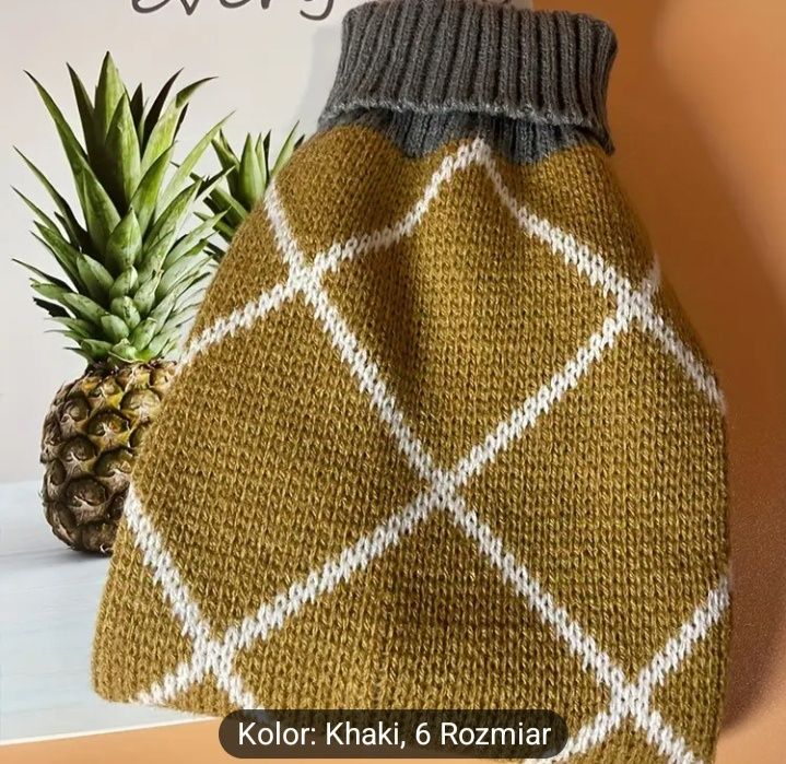 Ciepły sweter dla zwierząt Khaki S