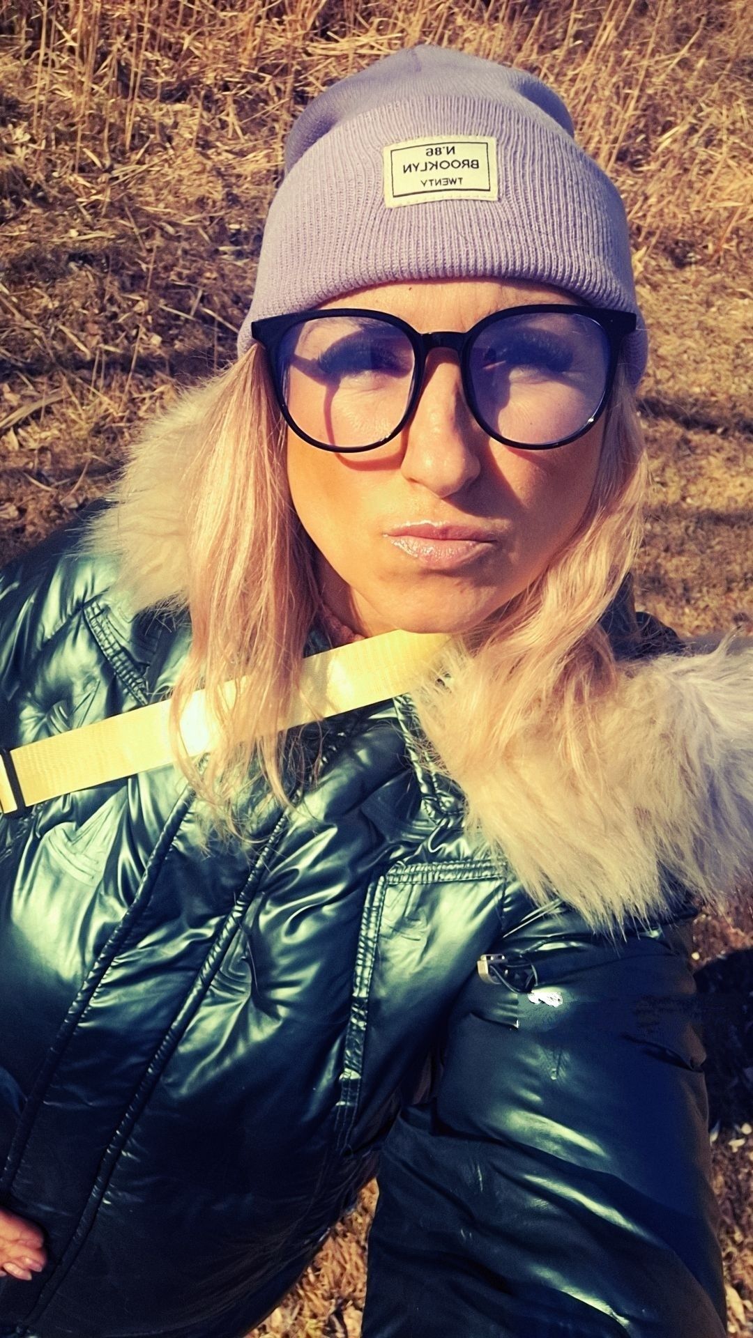 Okulary w czarnej oprawce
