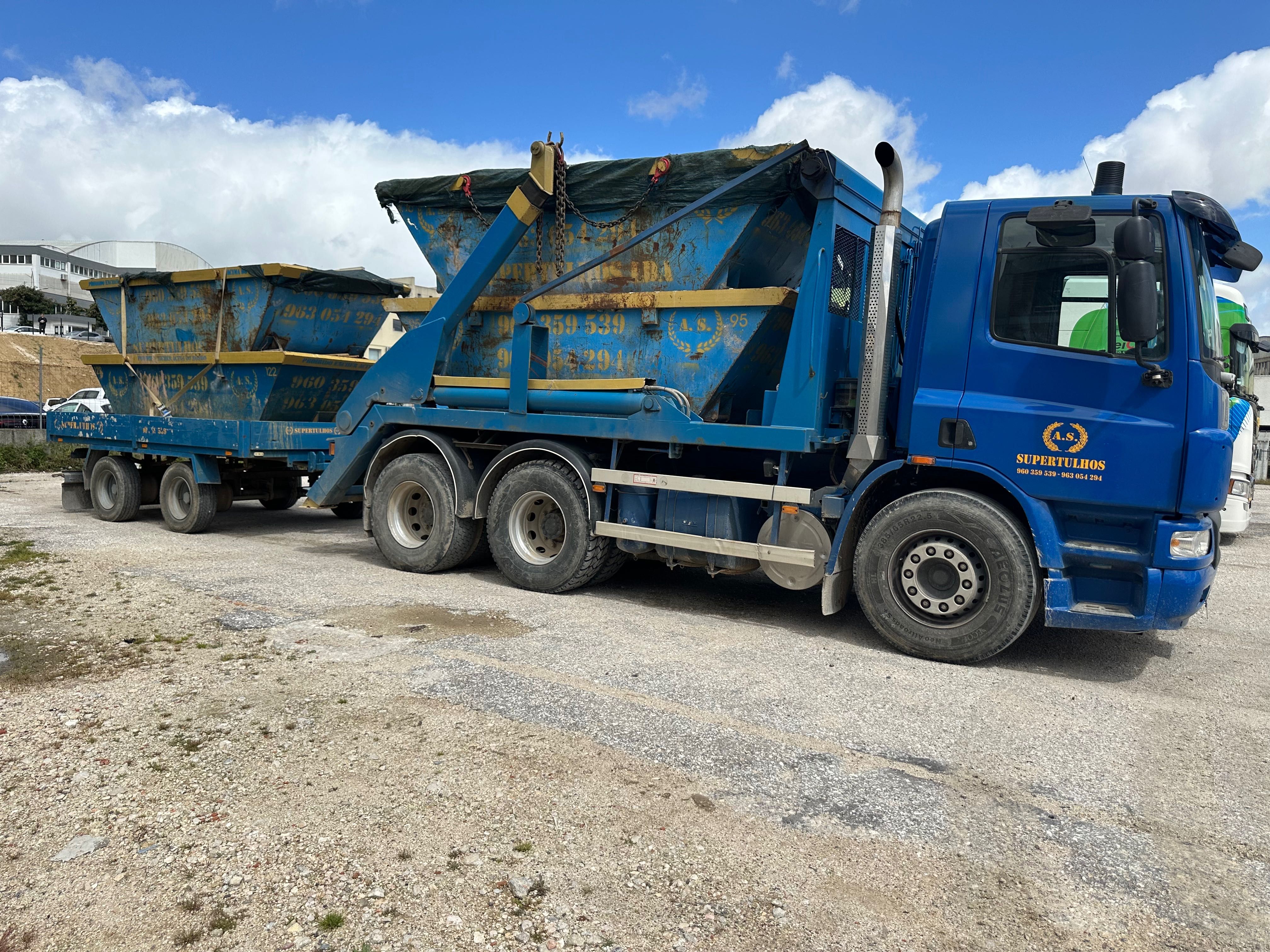 Aluguer de contentores para madeira entulho ou lixo