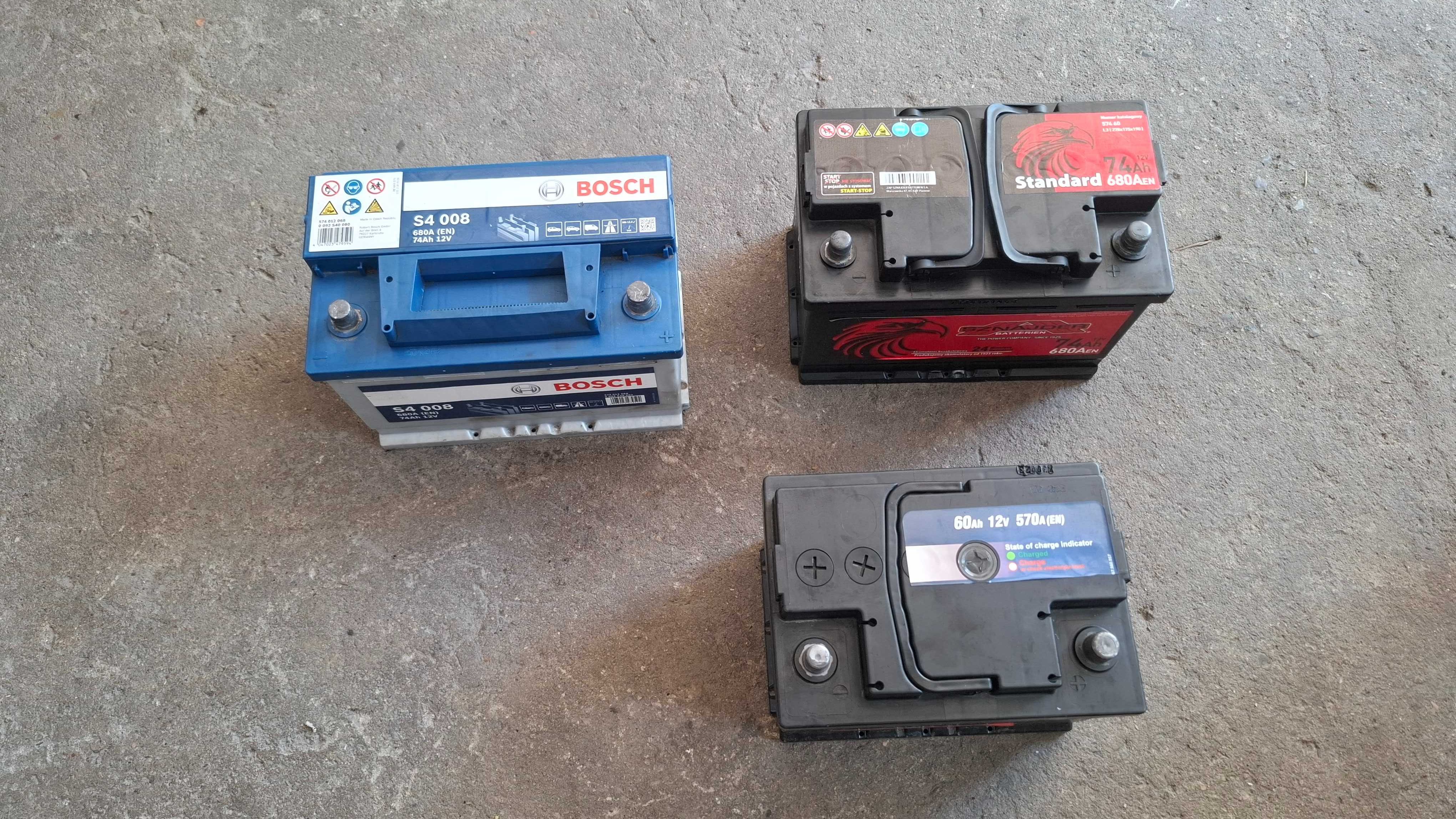 Akumulator 12V 60Ah ,74Ah,