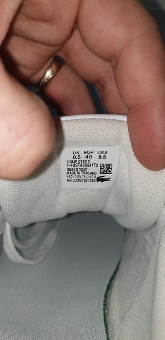 Lacoste Кеды низкие (LL498) Женское ОРИГИНАЛ!, цвет - Белый, размер 40