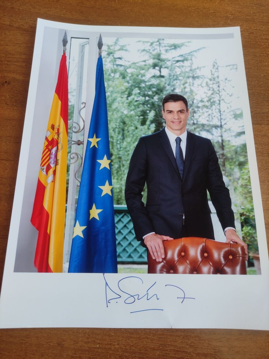 Autograf podpis Pedro Sánchez Pérez Castejón Sanchez Polityka Kolekcja