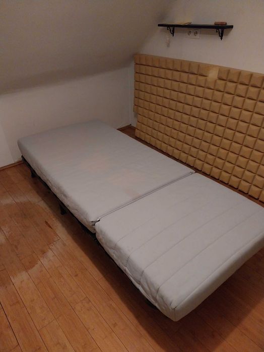Ikea Lycksele, łóżko (185x80 cm)składane , z opcją fotela, z materacem