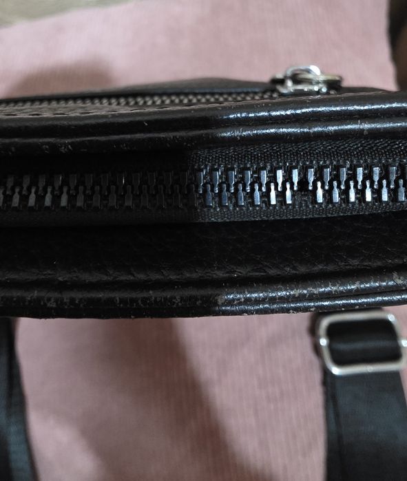 Чоловіча шкіряна сумка через плече Philipp Plein