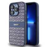 Etui Dkny Leather Mono Stripe & Metal Logo na iPhone 15 Pro - niebiesk