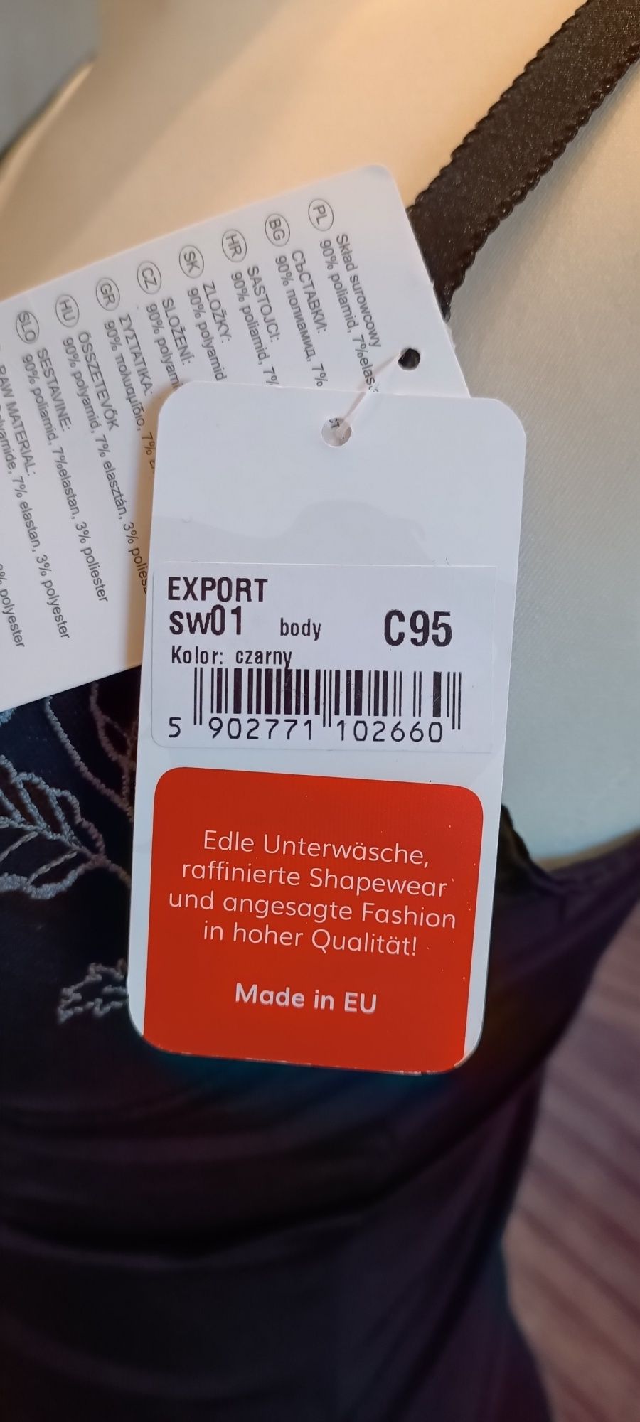 Selente Body Modelujące Czarne r. 95C z Metką