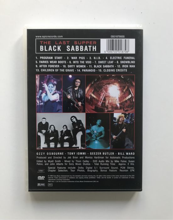 Black Sabbath The Last Supper (1999) DVD
