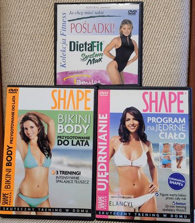 Płyty dvd z ćwiczeniami - 3 sztuki