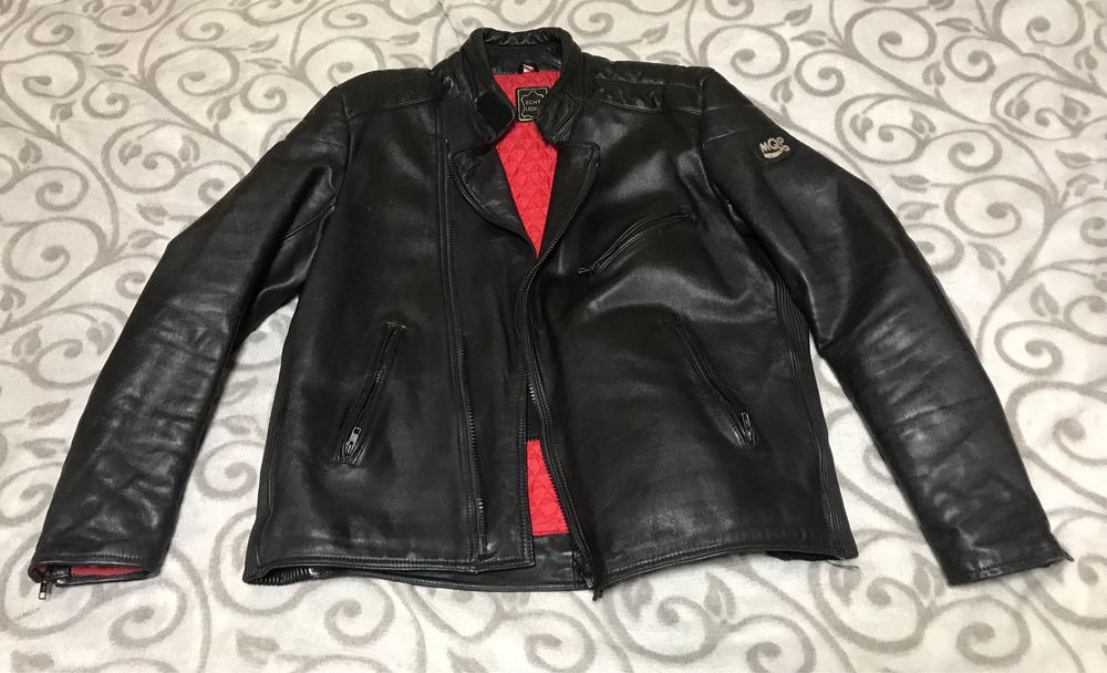 Шкіряна Мото куртка Ethtes leder.- Л