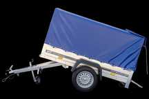 Przyczepka 200x106 UNITRAILER GARDEN 200 KIPP ze stelażem i plandeką