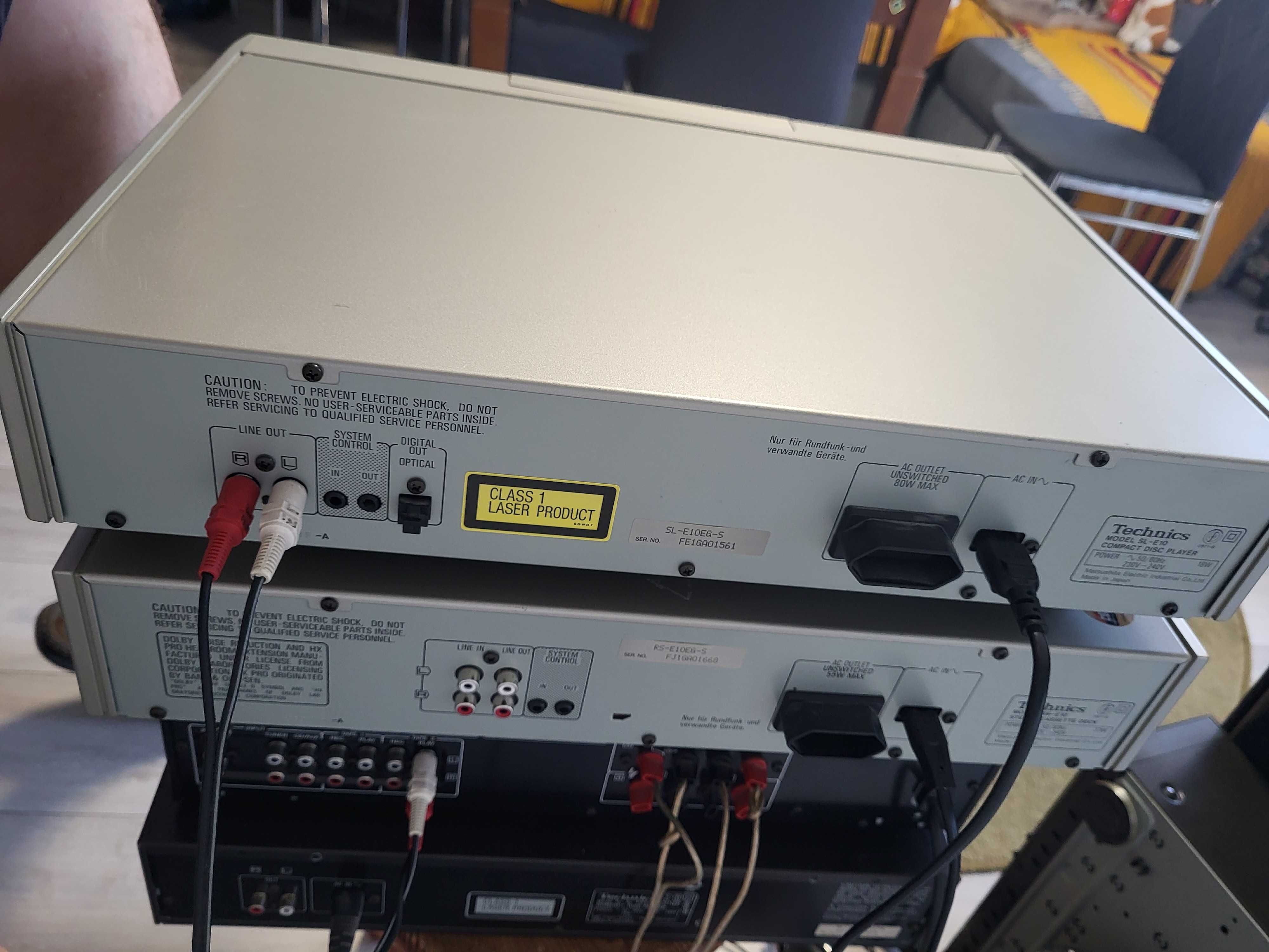 Zestaw Technics CD SL-E10 Plus Deck Technics RS-A10