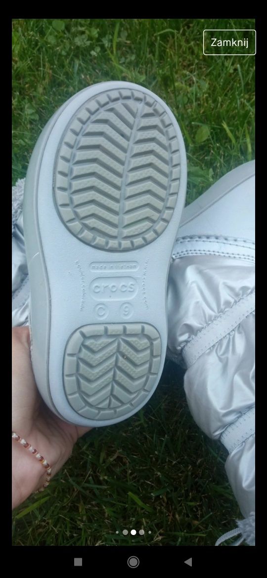 Kalosze Crocs+ kurtka