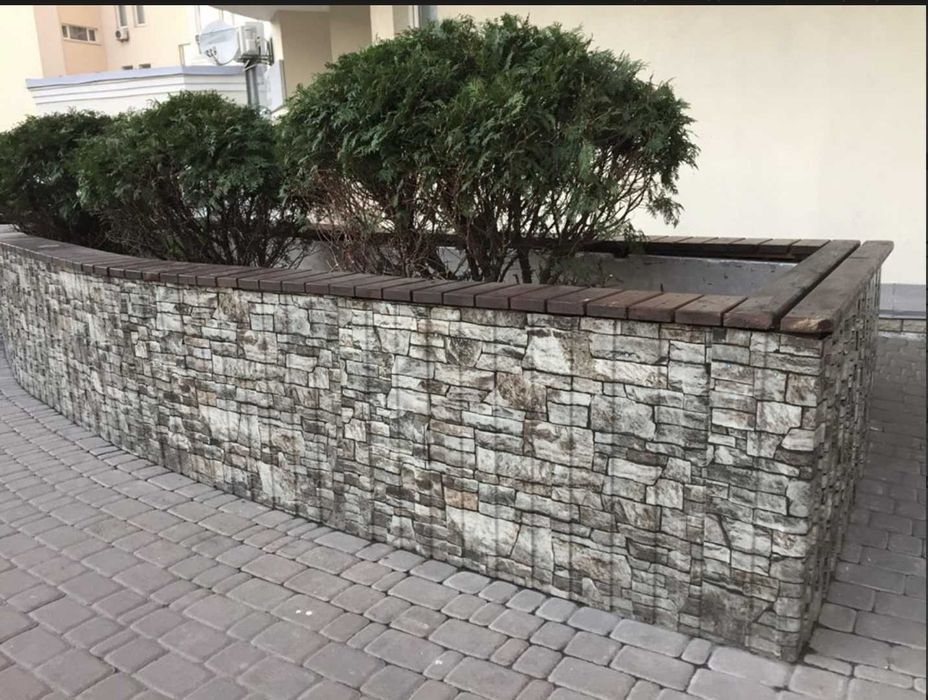 Профнастил под камень на забор. Стеновой. Фасад. Паркан. от 1 часа.