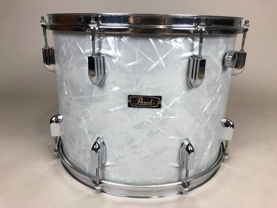 Floor Tom Pearl President 16" x 12" - Vintage 60s - White Pearl Marine