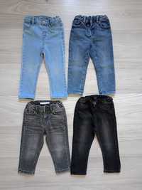 Cztery pary jeansów H&M Reserved 86