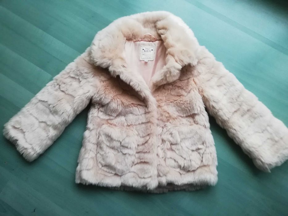 Piękne futerko MS Kids 4-5 lat jak nowe