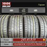 Шины БУ 245 45 R 19 Hankook Ventus Prime 3 Резина комплект