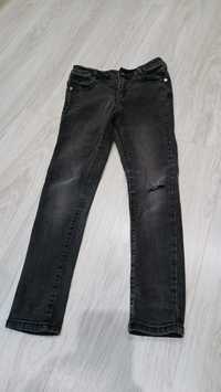 Spodnie rurki jeansy czarne Reserved rozm 128