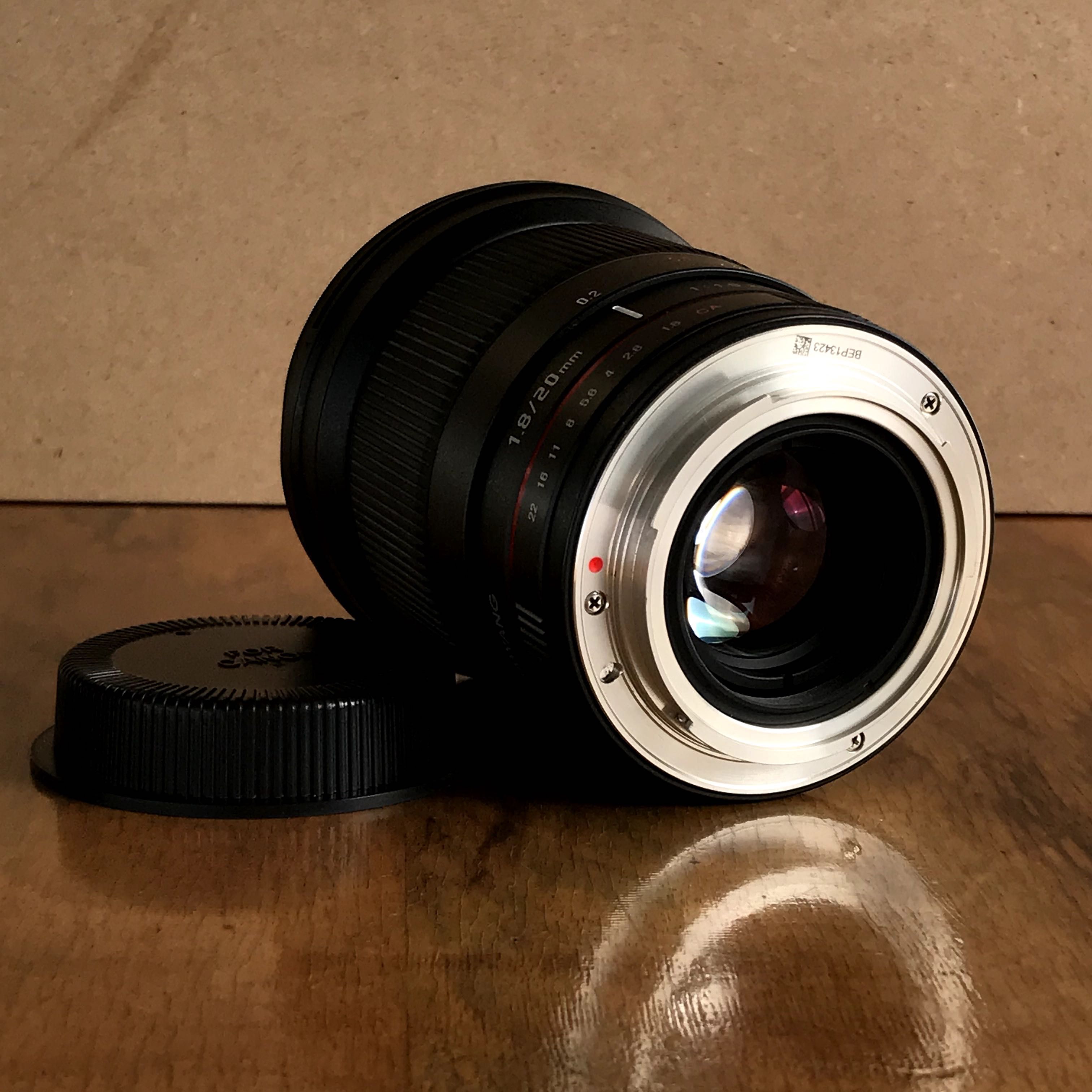 Samyang 20 mm 1.8 - bagnet Canon EF - obiektyw pełna klatka full frame