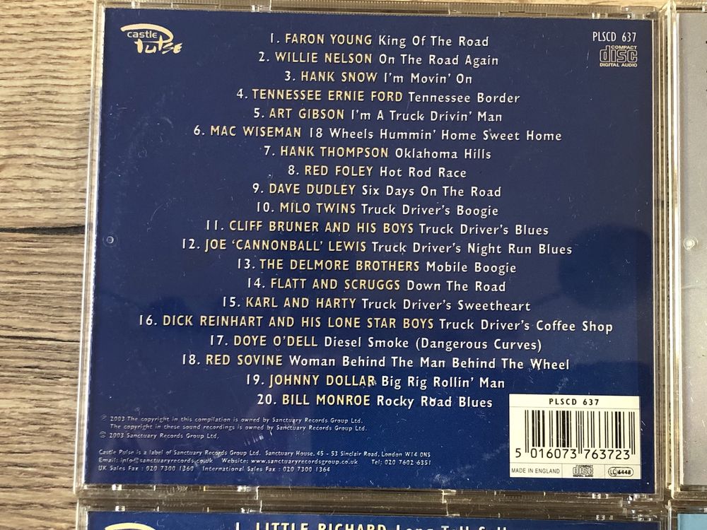 Cztery płyty CD - Country, blues, rock'n'roll