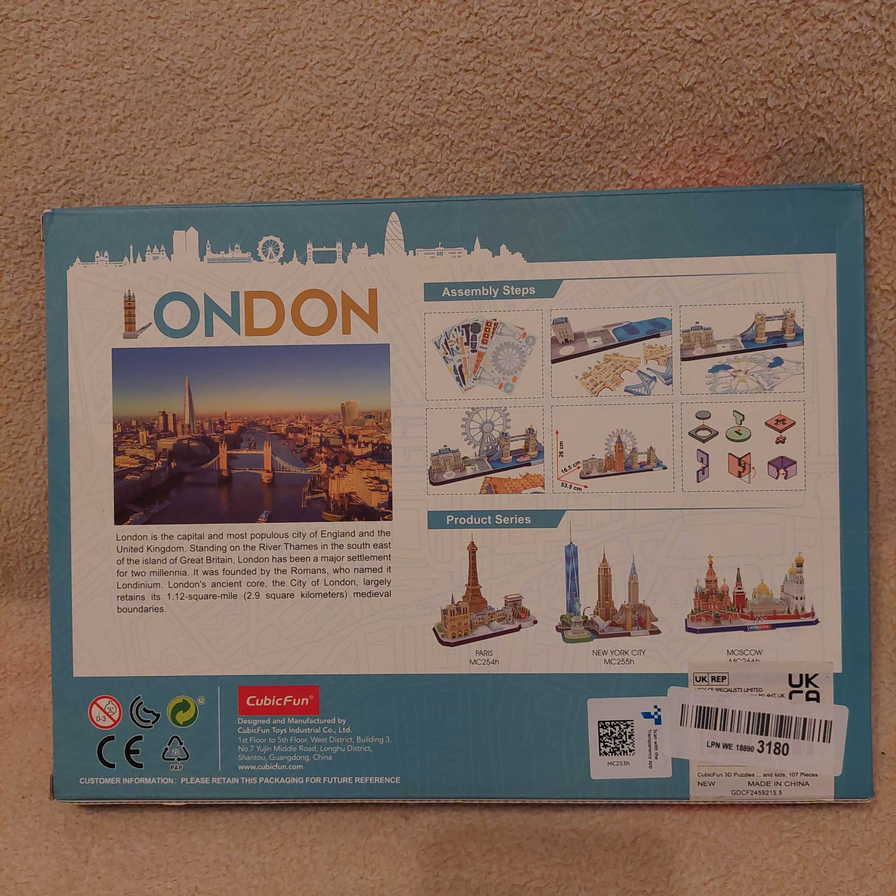 Puzzle City Line 3D London nr363