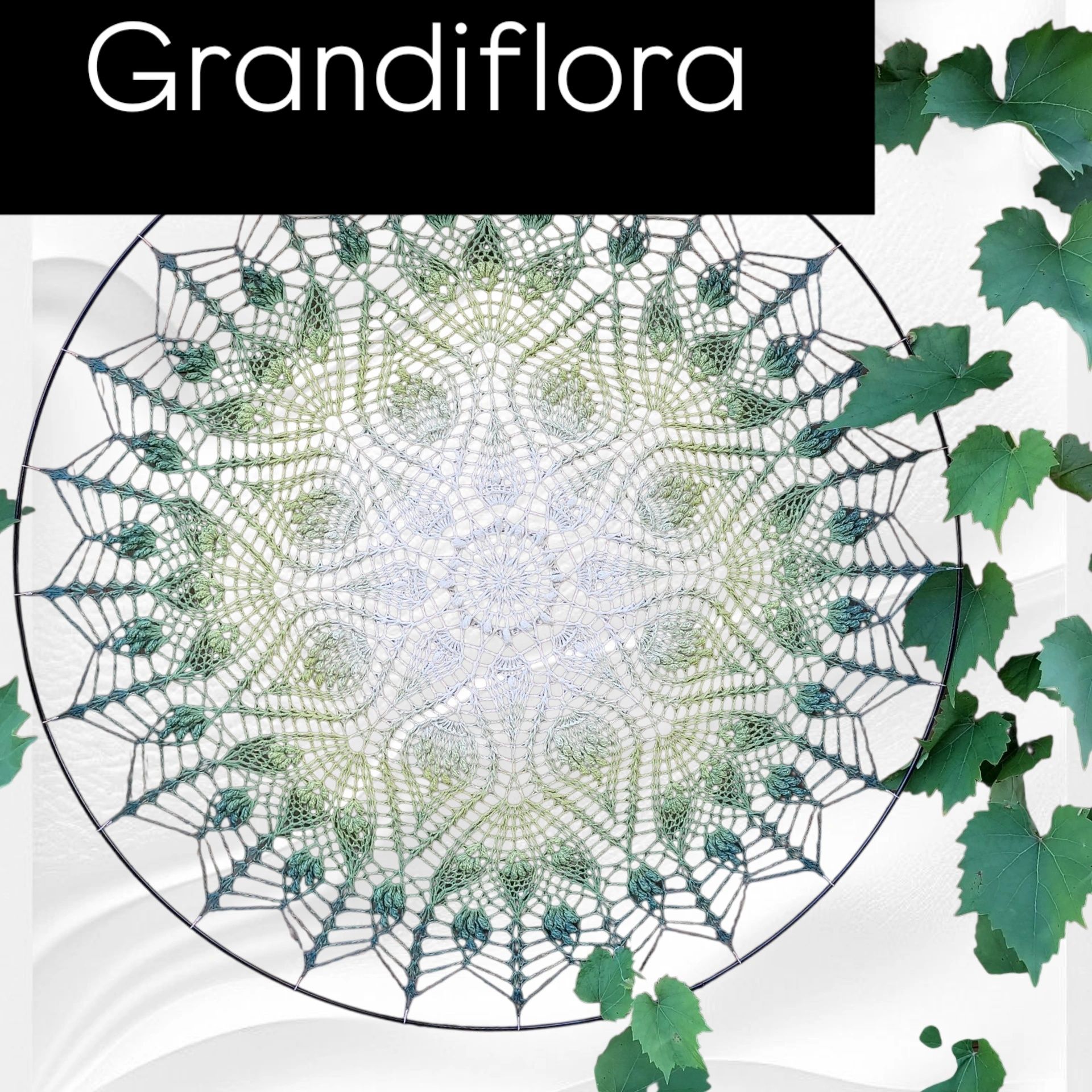 Szydełkowa ozdoba na ścianę- mandala