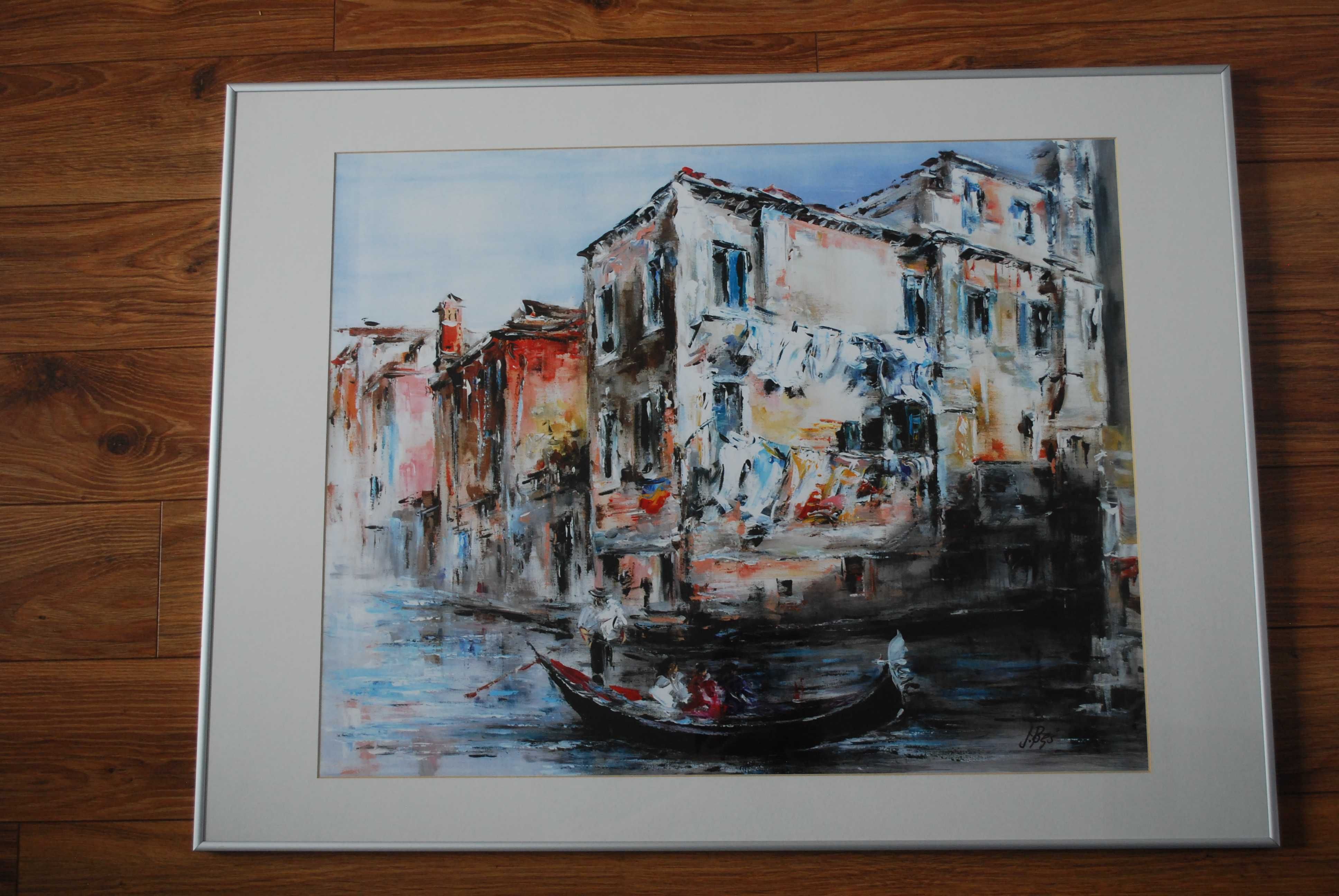 Obraz plakat Wenecja - foto rama 60 x 80 cm.