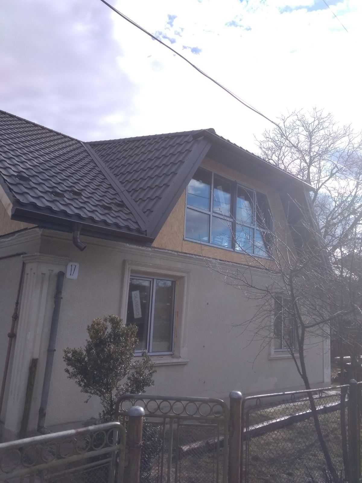 Перекриття накриття та ремонт даху покрівельні роботи фальц. ринва.