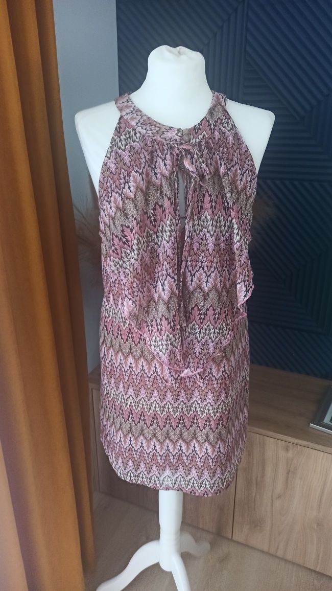 Letnia sukienka mini piękny print