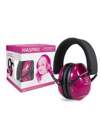 Słuchawki wyciszające dziecięce Haspro Różowe nauszniki ochronne