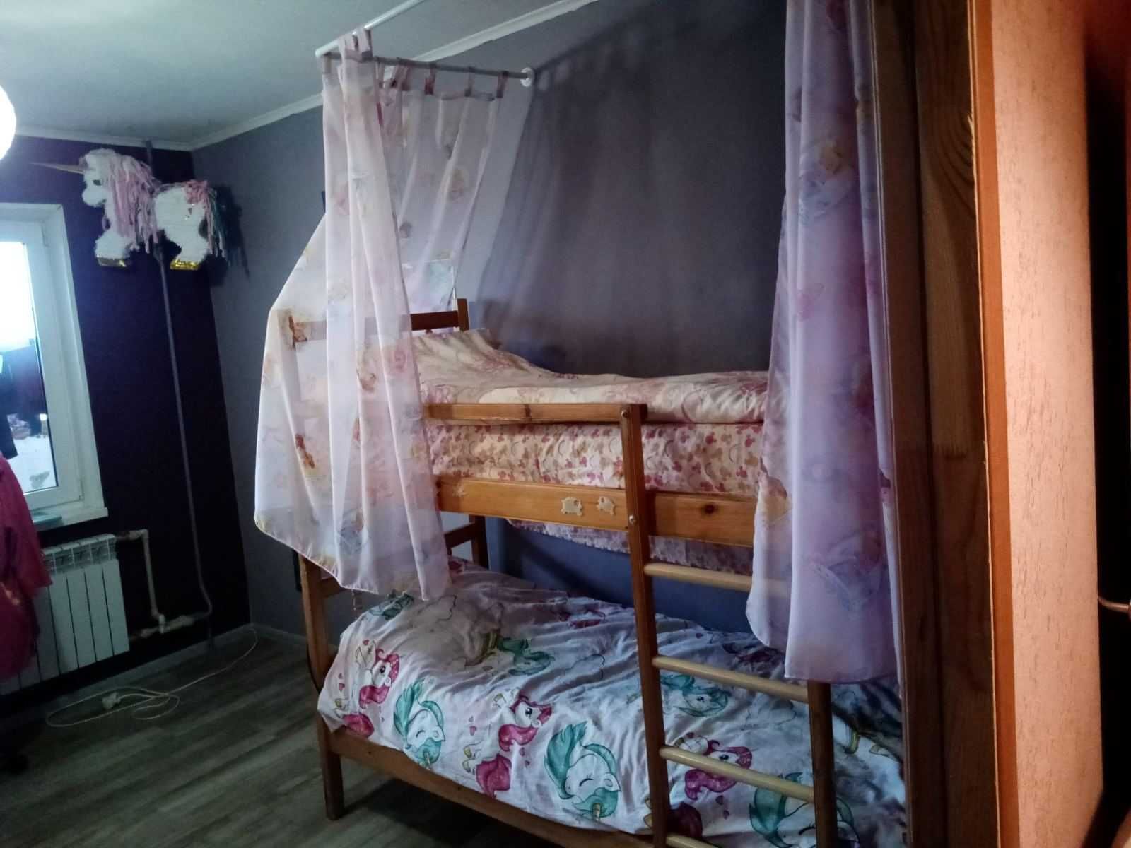 Балдахин штора занавеск на ВЗРОСЛУЮ кровать  с карнизом держателем