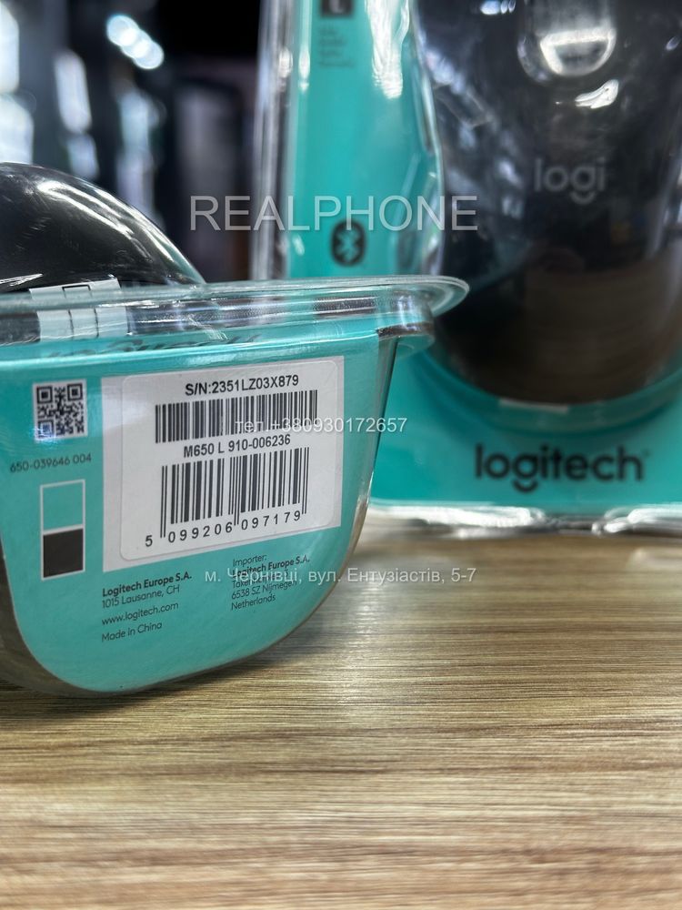 Миша Logitech M650 L Signature Gray