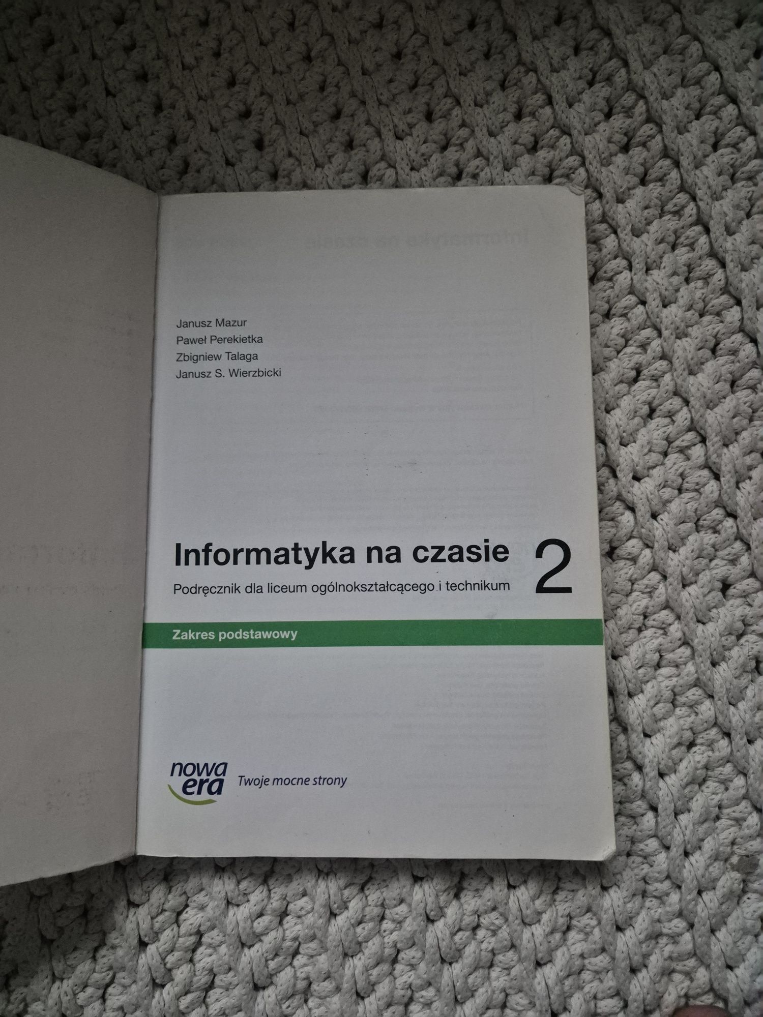 Informatyka na czasie klasa 2 Zakres podstawowy
