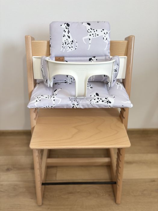 Poduszki wodoodporne do Stokke Tripp Trapp 2w1 dalmatyńczyki pokrowce