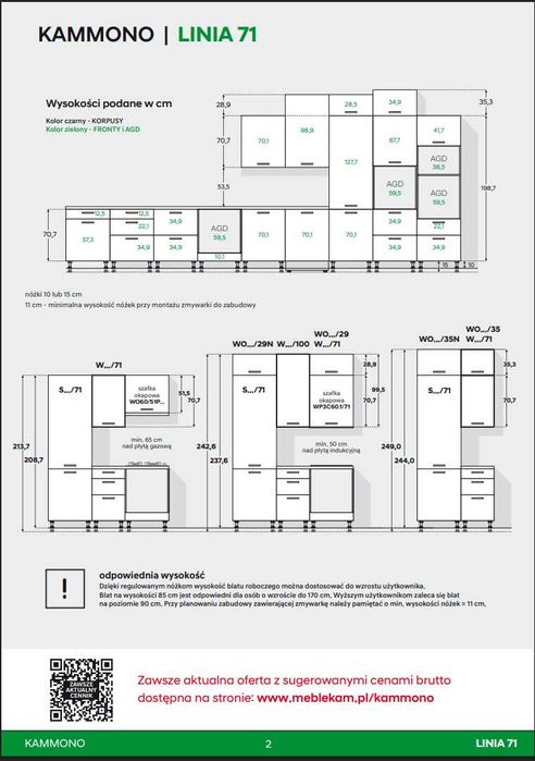 Meble kuchenne KAMMONO Chwaszczyno