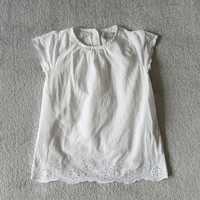 Primark koszulka 98 biała bluzka t-shirt top tunika letnia stan bdb za