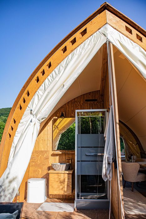 Ekskluzywny  moduł glamping  STROHBOID-Luksus/Tiny House/Mobilny Dom